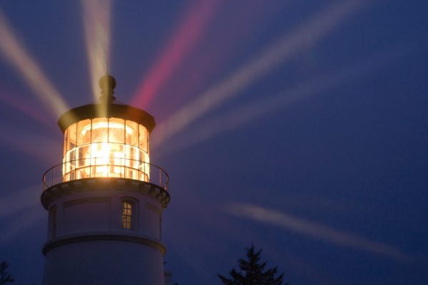 A perfect storm is just the right weather to make a lighthouse earn its keep for weary travelers
